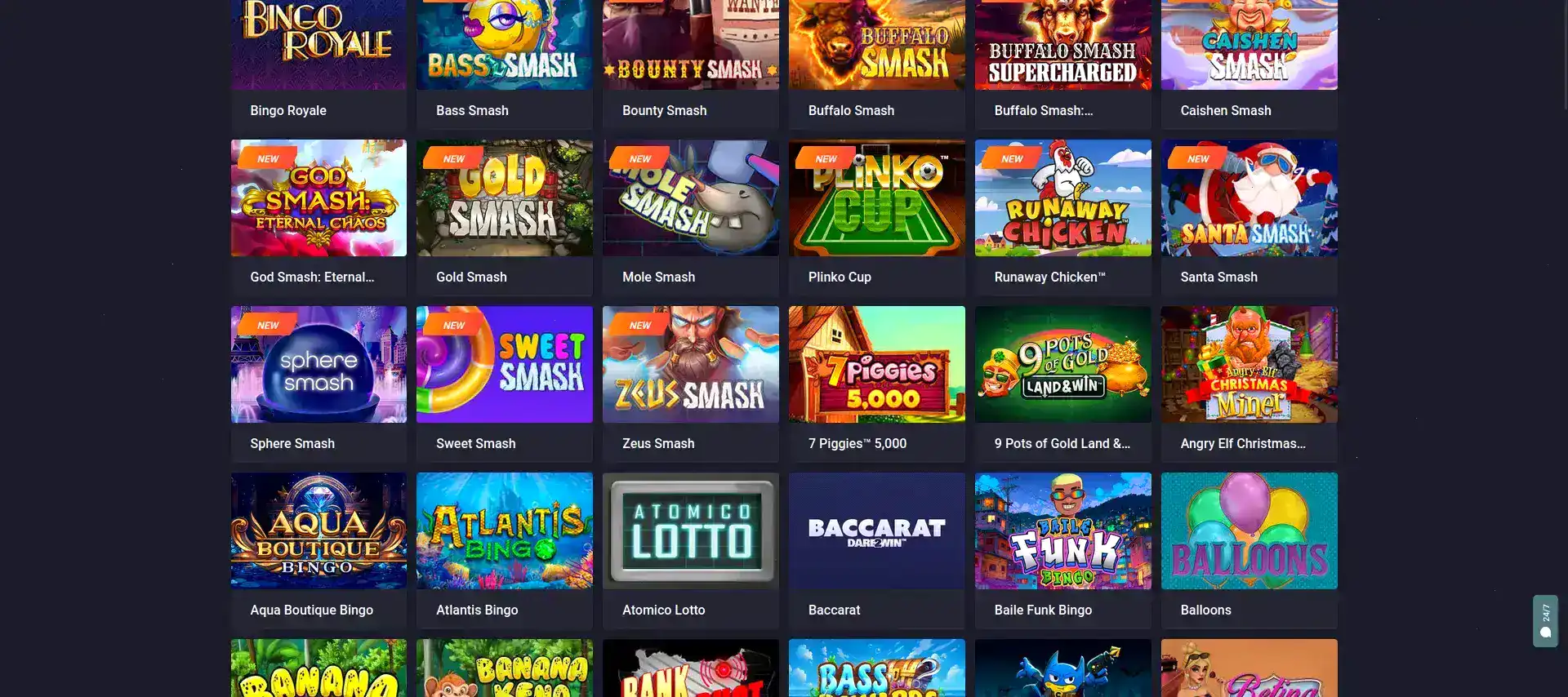 Мобильная версия казино Coins Game на телефоне